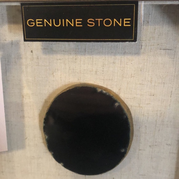 Modern Natural Agate Stone Slice Shadow Box Collection Wall Art 8" x 8" - Picture 5 of 7